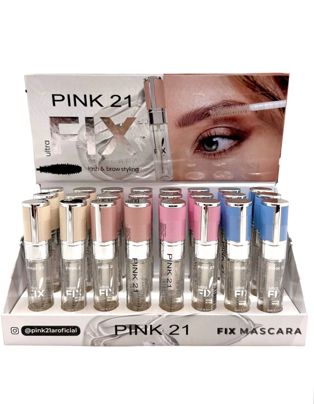 Miniatura 2 de Mascara de cejas y pestañas Fix PINK21
